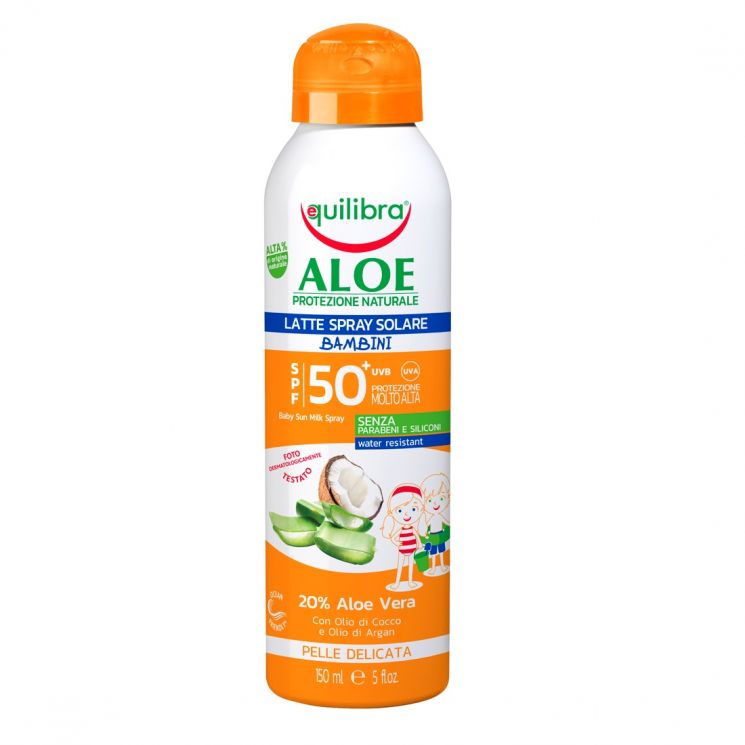 Equilibra Aloe Latte Spray Solare Bambini SPF 50+ 150ml